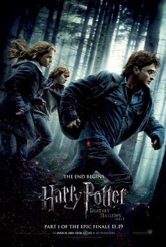 harry potter and the deathly hallows part 1 2010 movie poster. The darkest Harry Potter film