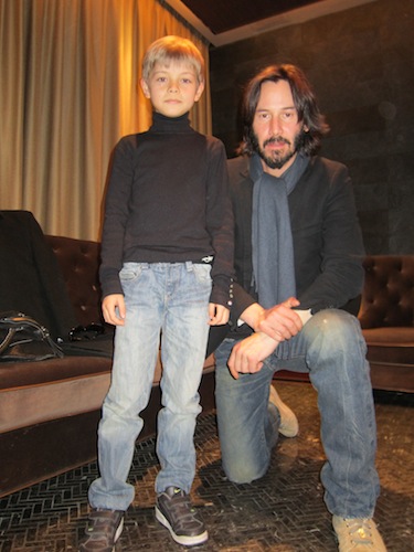 Arman with Kung Fu Man Executive Producer Keanu Reeves