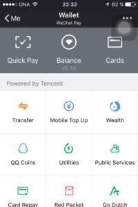 Wechat wallet