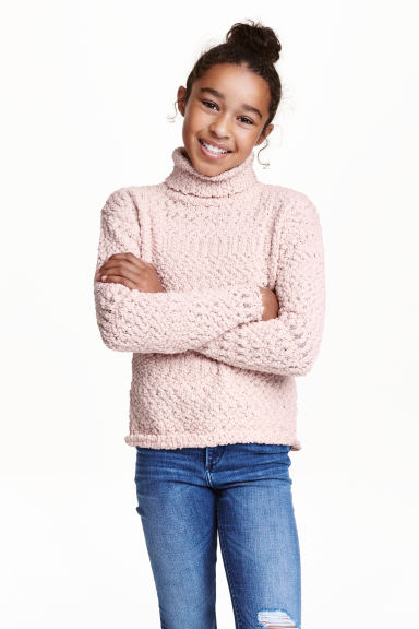 H&M "Knitted polo-neck jumper"