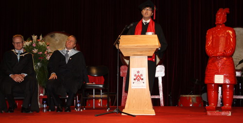 Jack Kim at Dulwich College graduation