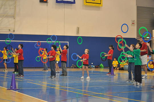 The ISB Jedi Jugglers team ring challenge.