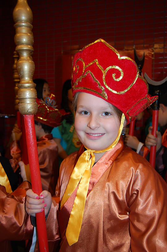 My daughter, approving the fact that I showed up.