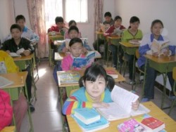 Children in school at New Life Centre