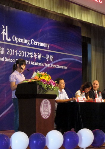 Student Angela Sun added some of her own words of wisdom