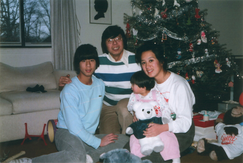 The editor (age 2) with her family on Christmas Day
