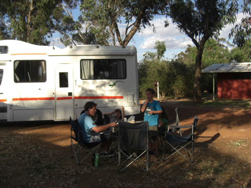 The Wallers’ trusty camper van