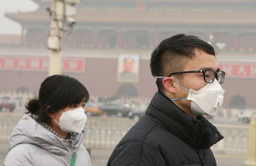On days when the API is dangerously high, wear a mask, like the N95 - which filters out up to 95 percent of airborne particles