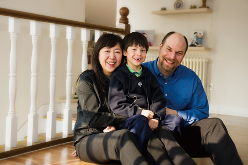 Jiang Ruoyu and Alan Kahn send their son Elijah (6) to Beijing New Talent Academy