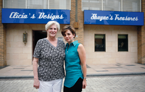 Beijing business owners Shayne Hannum and Clicia Huang outside their Shunyi shopfront