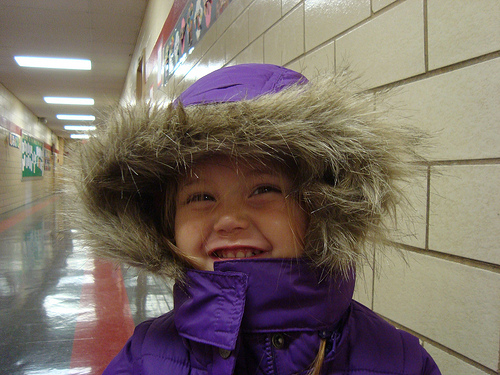Sometimes you need more than a hood to brave the cold. Photo by meeshypants of flickr