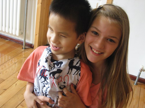 Sharing a smile photo courtesy of the Lesh family