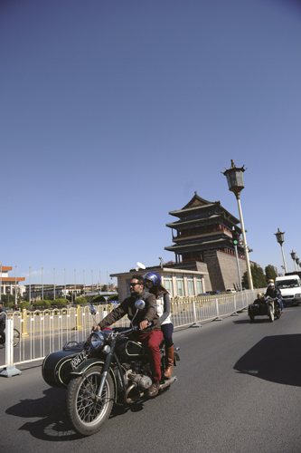 Passing by Tian'anmen Square