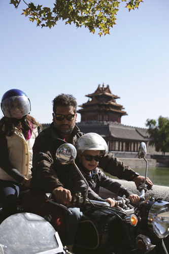 Alden gets a turn at the wheel