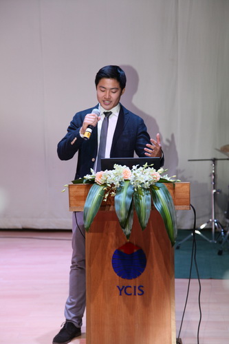 Alumni speaker Eugene Ling (Class of 2011)