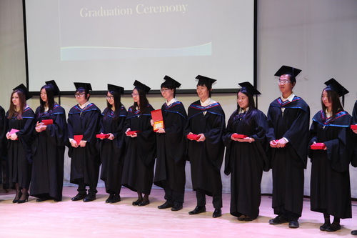YCIS Beijing grads onstage at the school's June 5 ceremony