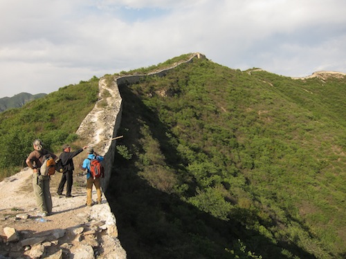 An unrestored section of Jinshanling Great Wall
