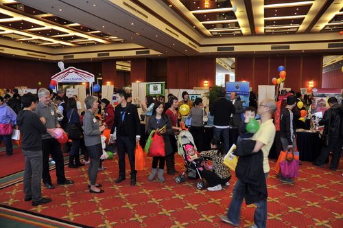A shot of the crowd from Sunday's School Choice Fair