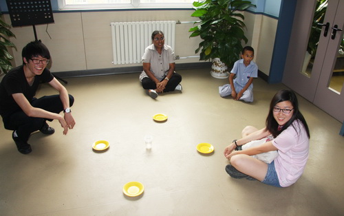 At YCIS International Dinner creating awareness about hunger