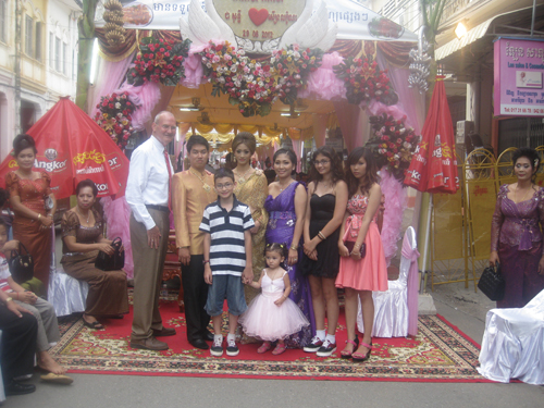 All spiffed up for a traditional wedding