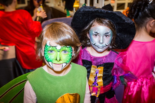 A little painted faces to add a little sparkle to the costumes