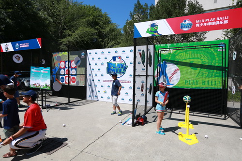 This batting cage was enough to work up an appetite