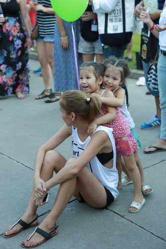 Dancing to a song by the band is always better as a duo