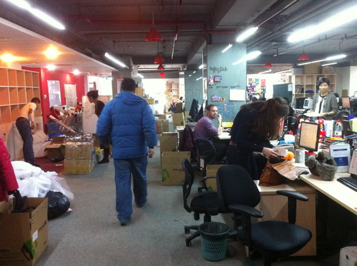 the upheaval of moving has finally found its way to us