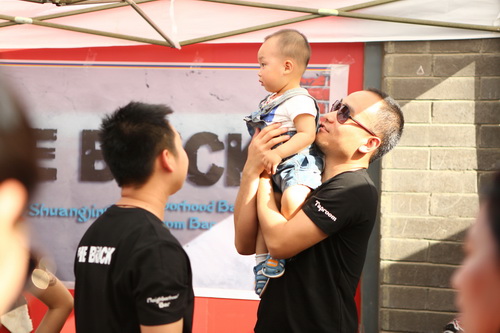 There's always a lookout person to attract the customers