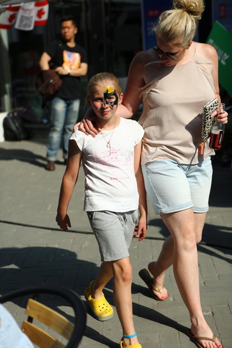 A casual strut of the freshly painted awesome design