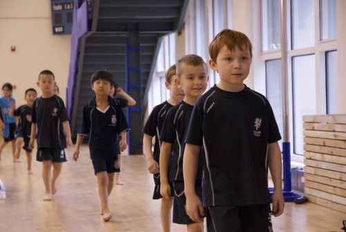 The children proudly entered the gymnasium to music and the opening parade was greeted by loud applause