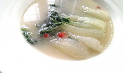cabbage in fish broth