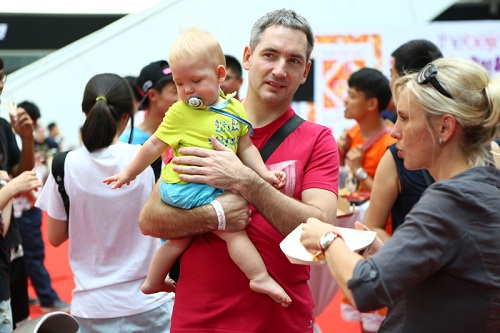 “Dad, let me down!”