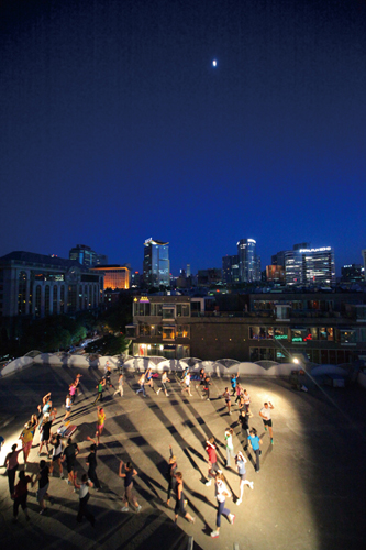 A rooftop Heyrobics session at Nali Patio