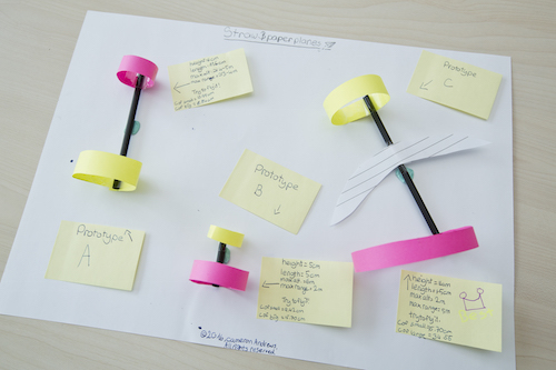 DCB Year 7 student Cameron's paper airplanes