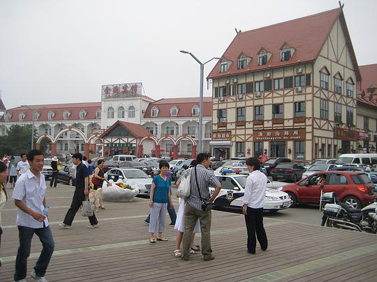 Beidaihe's "Old Town" square. Photo by Jerry Chan
