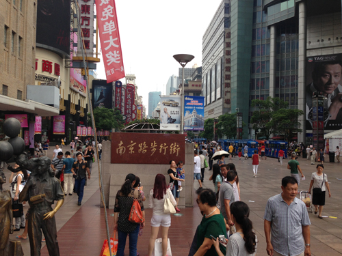 Nanjing Donglu is Shanghai's version of Wangfujing and tailor-made for tourists. Photo by Jerry Chan