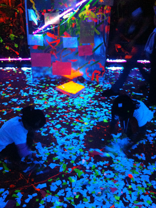 The "glow in the dark" room. Photo by Jerry Chan