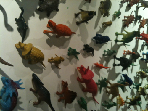 More dinosaurs on parade (on the wall). Photo by Jerry Chan