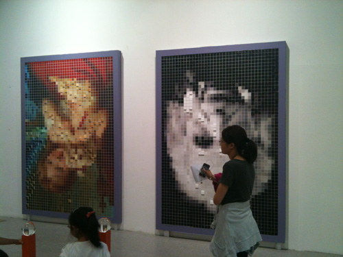 Lots of famous surrealist paintings on display. Photo by Jerry Chan