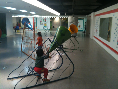 One of the many hands-on exhibits at babyArt. Photo by Jerry Chan