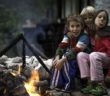Kids camping out