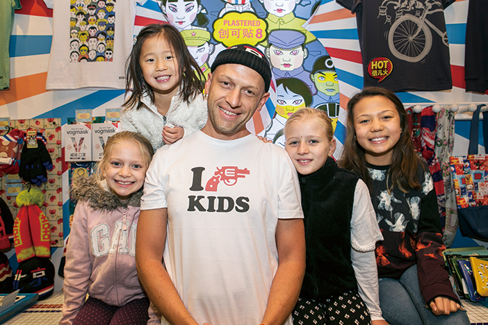 Dominic Johnson-Hill and his interminably smiley family
