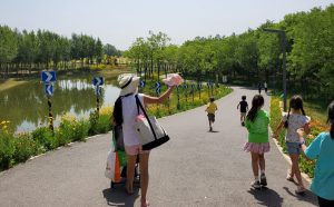 Head to Dongjiao Wetland Park for Sand, Lakes and Cycling